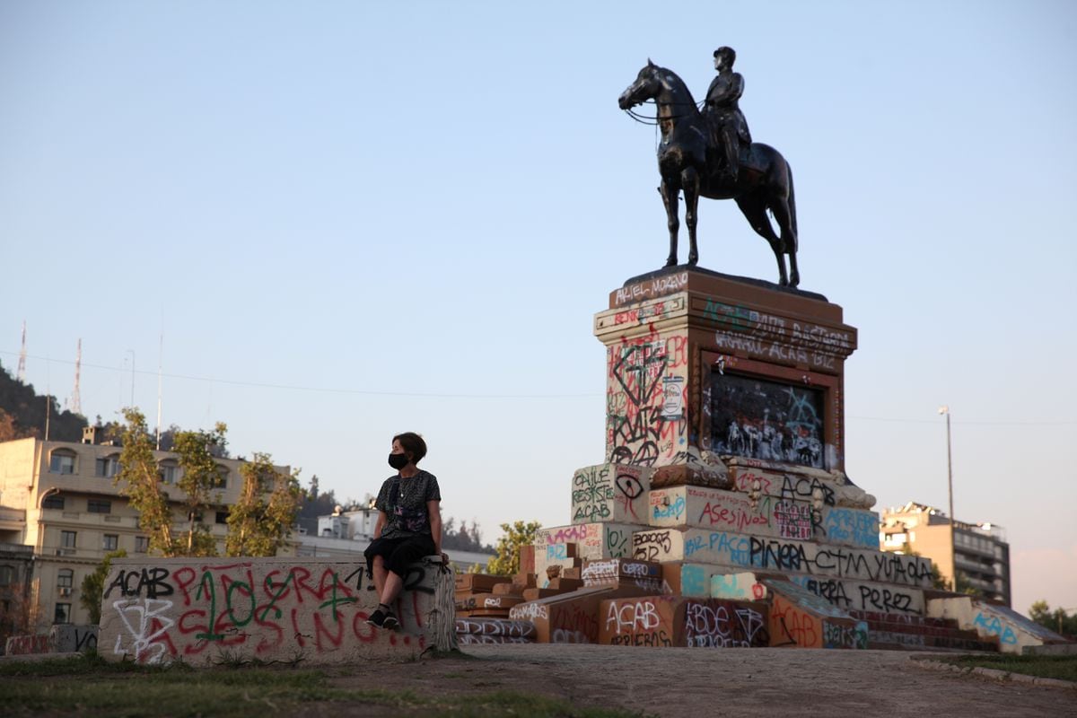 Estallido social en Chile: Plaza Baquedano, corazón de cemento