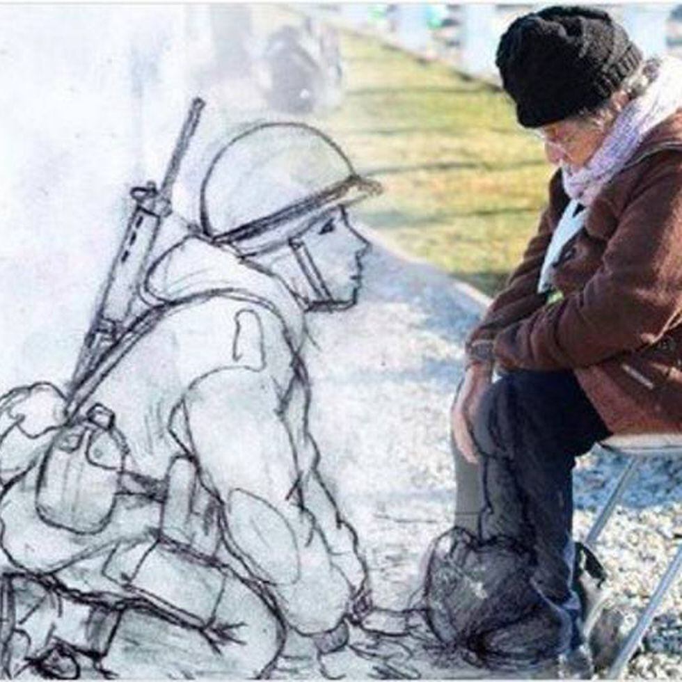 El dibujo que reúne a una madre con su hijo caído en Malvinas después de 35  años | EL PAÍS Argentina